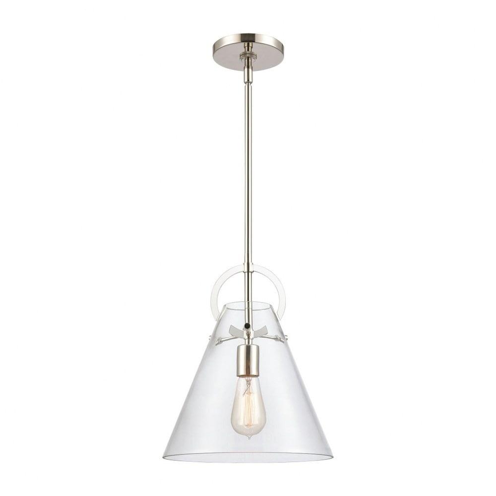 Elk Home Gabby 1 - Light Pendant in  Polished Nickel