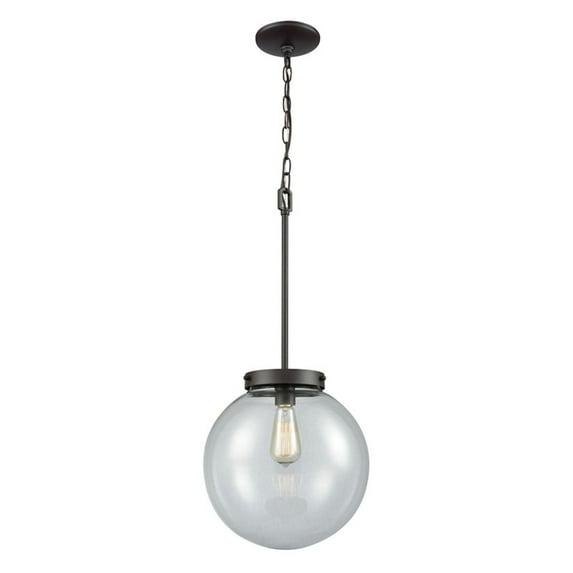 Elk Home 12-Inch Wide Beckett Pendant, Modern, Oil Rubbed Bronze
