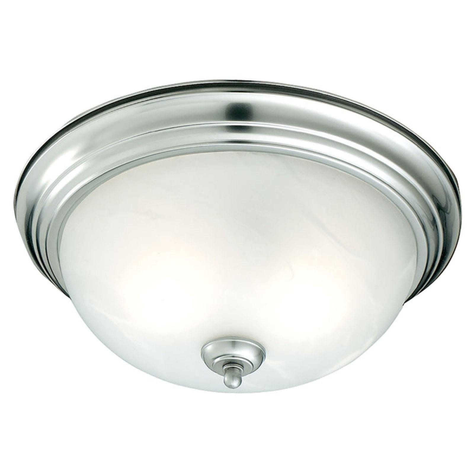 Harmony 14" Brushed Nickel Glass Bowl Ceiling Light