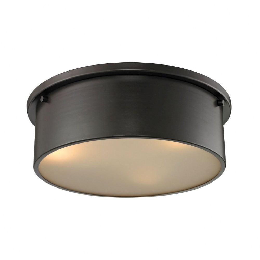 Elk Home Simpson 3 - Light Flush Mount in  Oil Rubbed Bronze