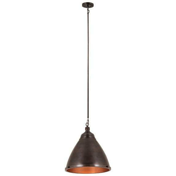 Elk Home Katelyn 1 - Light Pendant in  Dark Bronze