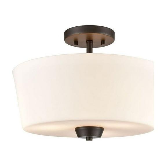 Elk Home 15-Inch Wide Winslow Semi Flush Mount, Oil Rubbed Bronze