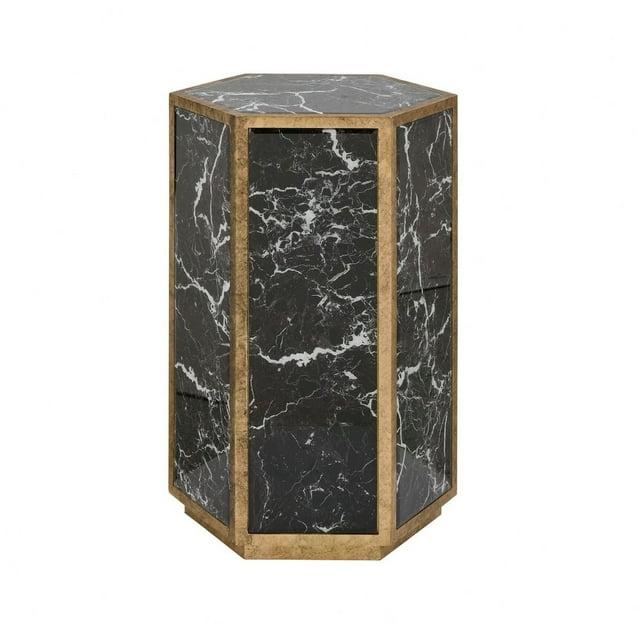 Elk Home 16-Inch Wide Homer Accent Table, Transitional, Black