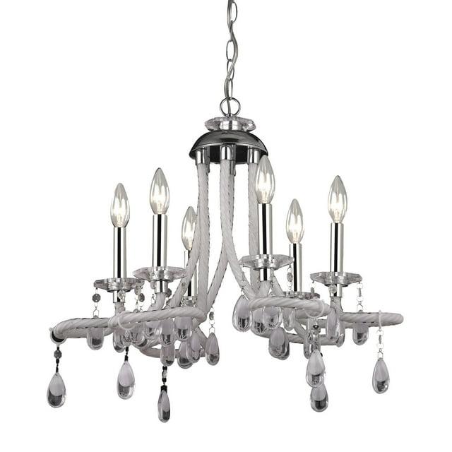 Elk Home 22-Inch Wide Chandelier, Transitional, Chrome
