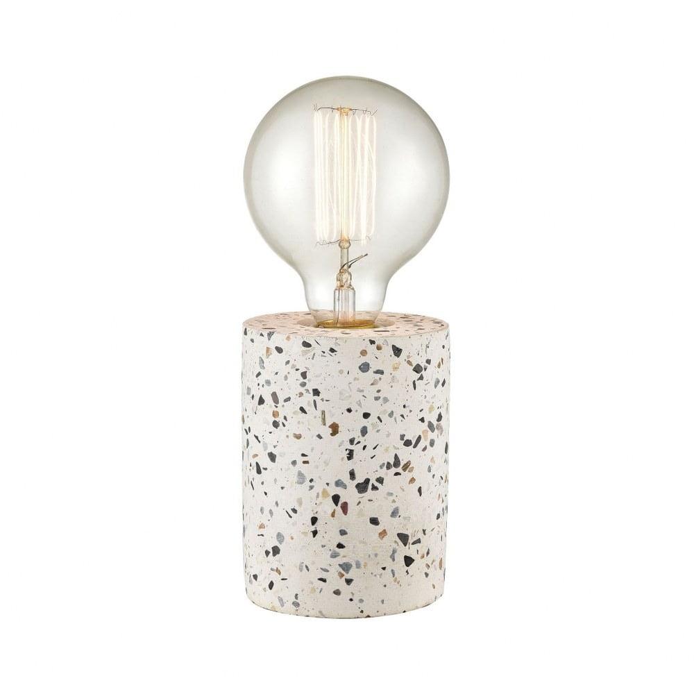 Elk Home 3.5-Inch Wide Terrazzo Table Lamp, Transitional, White