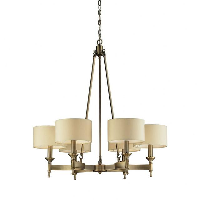 Elk Home 31-Inch Wide Pembroke Chandelier, Transitional, Antique Brass