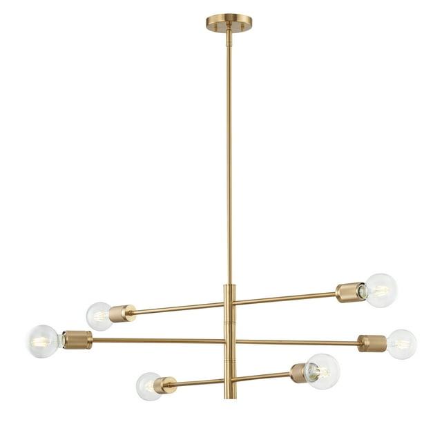 Elk Home Module 6 - Light Chandelier in  Burnished Brass