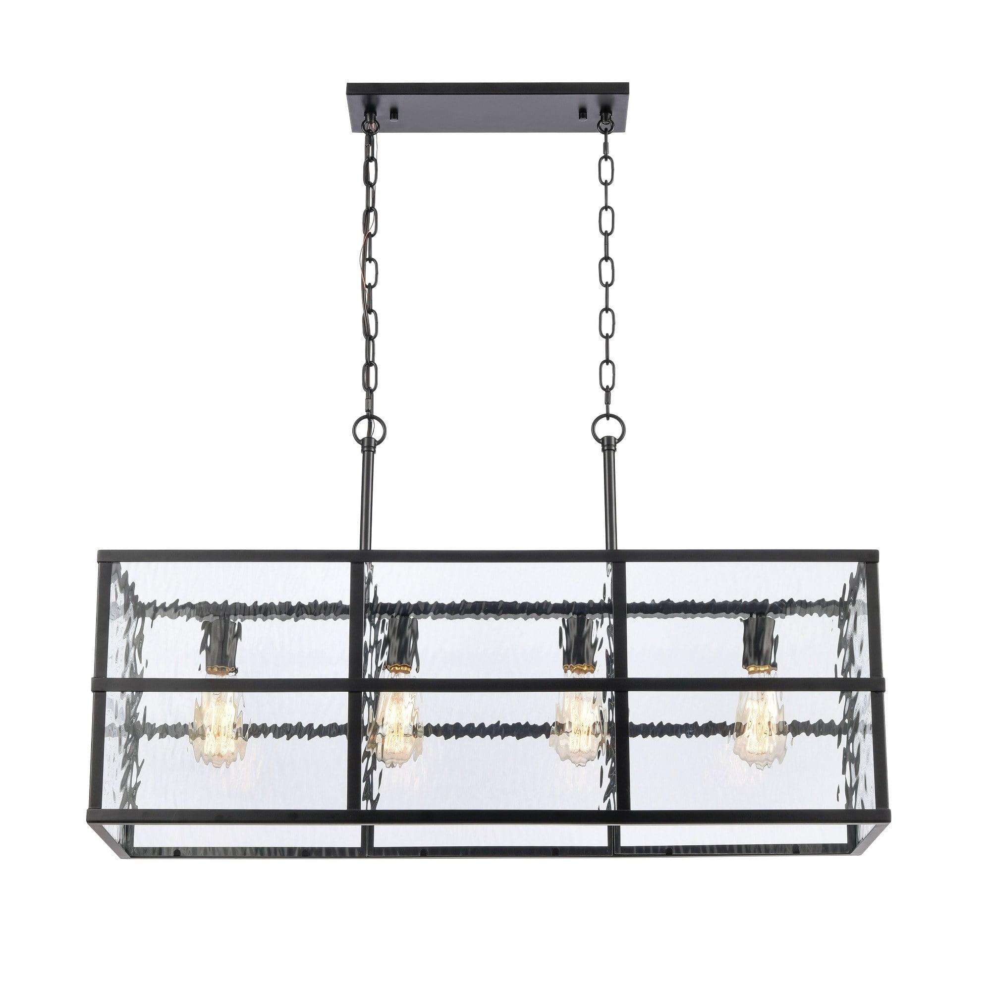 Elk Home Solace 4 - Light Chandelier in  Matte Black