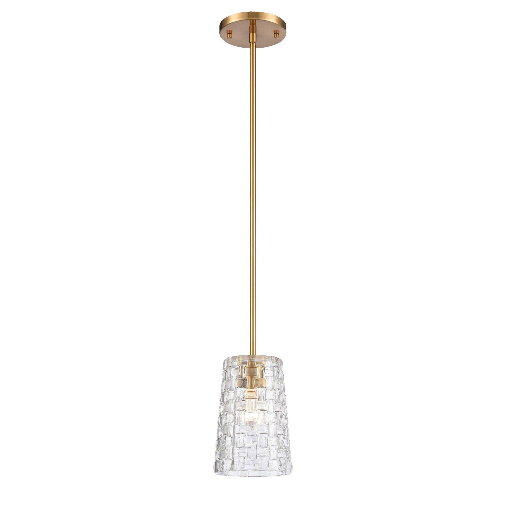 Elk Home Lightweave 1 - Light Pendant in  Satin Brass