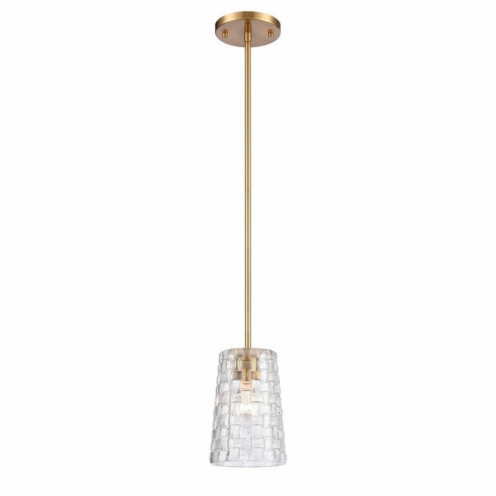 Elk Home Lightweave 1 - Light Pendant in  Satin Brass