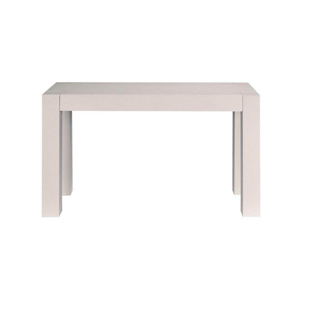 Calamar Shoji White Wood Parsons Console Table - 50"