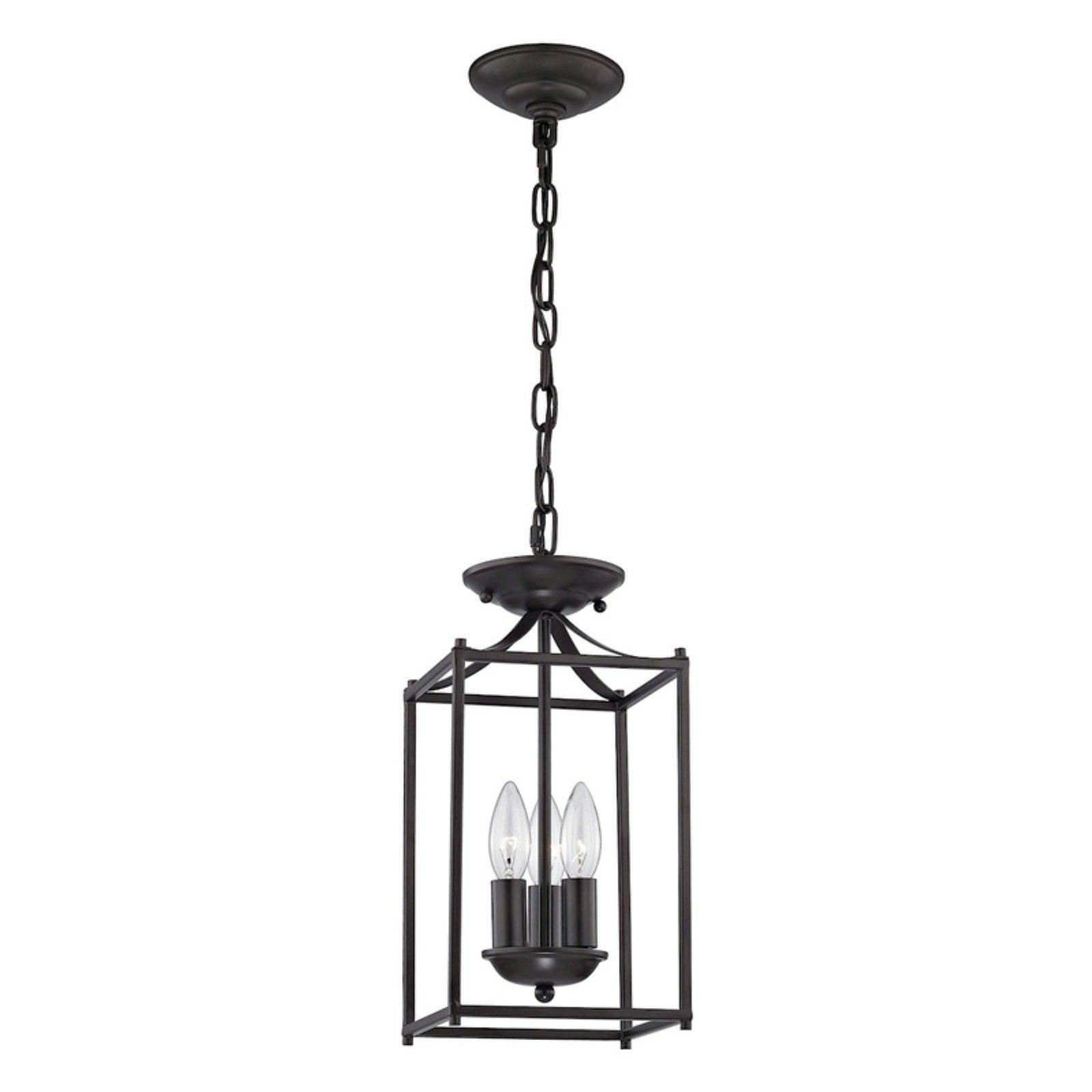 Oil Rubbed Bronze Mini Globe Glass Pendant Light