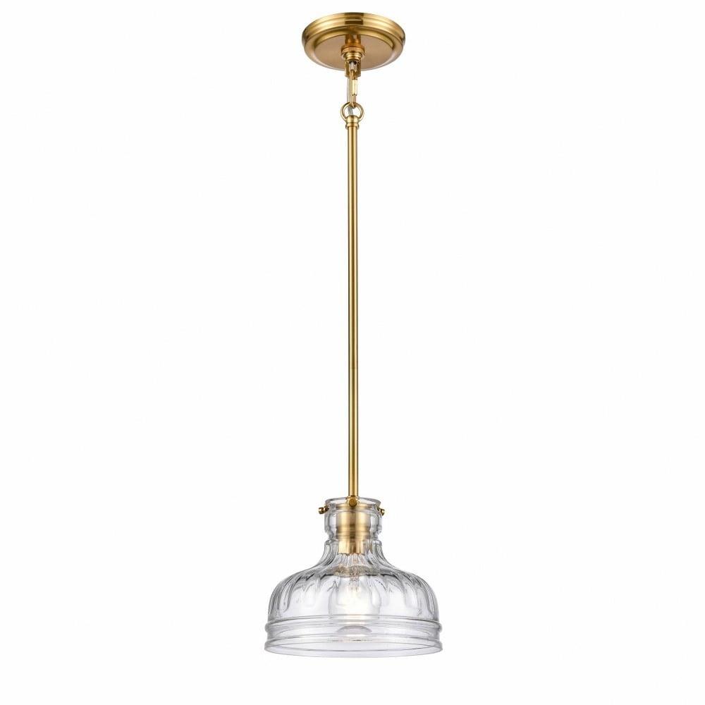 Elk Home Orinoco 1 - Light Pendant in  Satin Brass