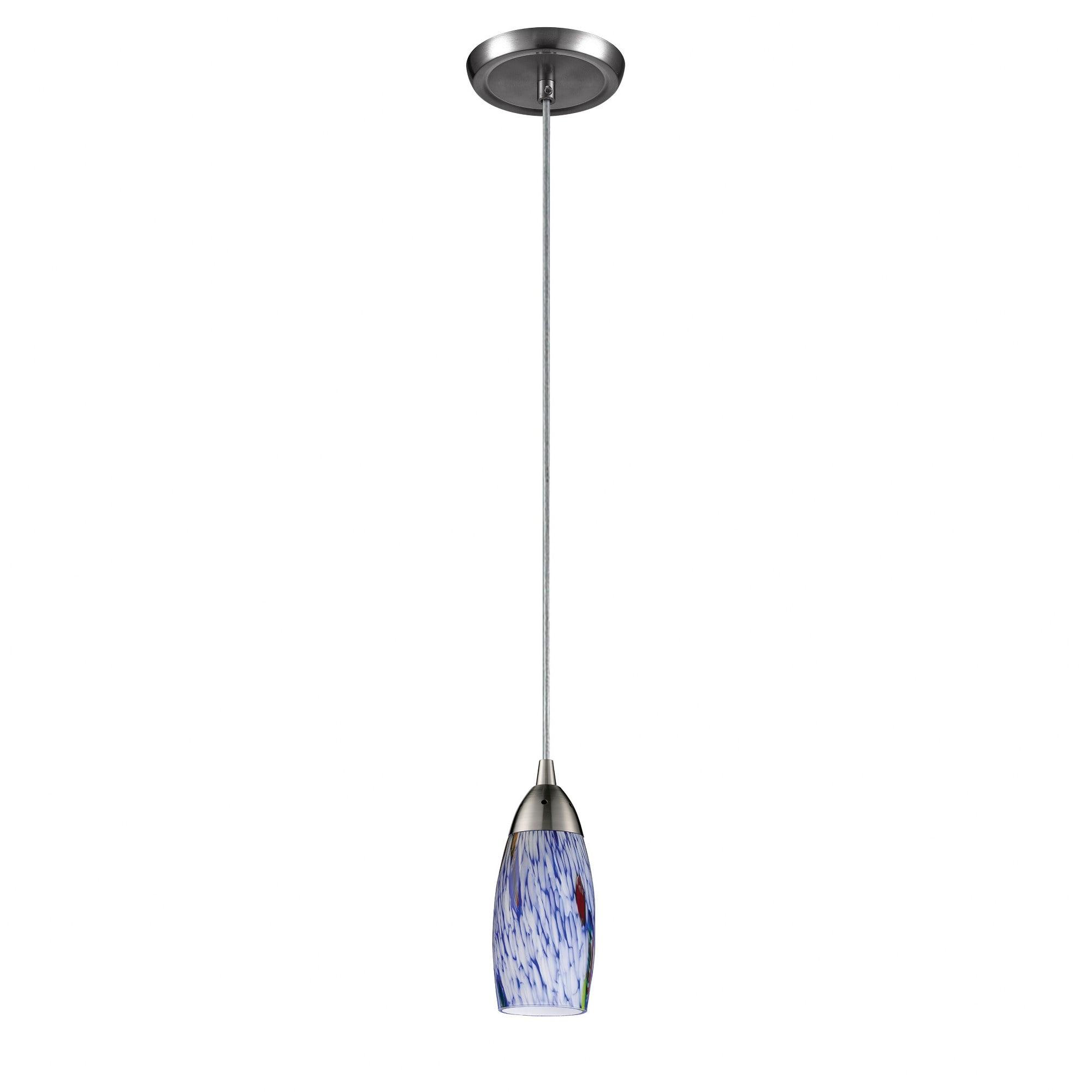 Elk Home Milan 1 - Light Pendant in  Satin Nickel