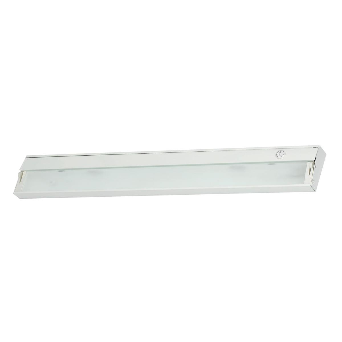 White 4-Light Under-Cabinet Light with Diffused Glass