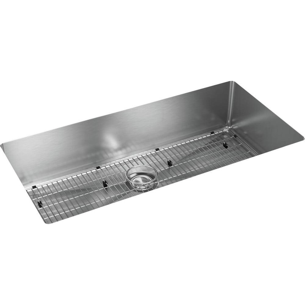 Crosstown 37" Stainless Steel Undermount Kitchen Sink Kit