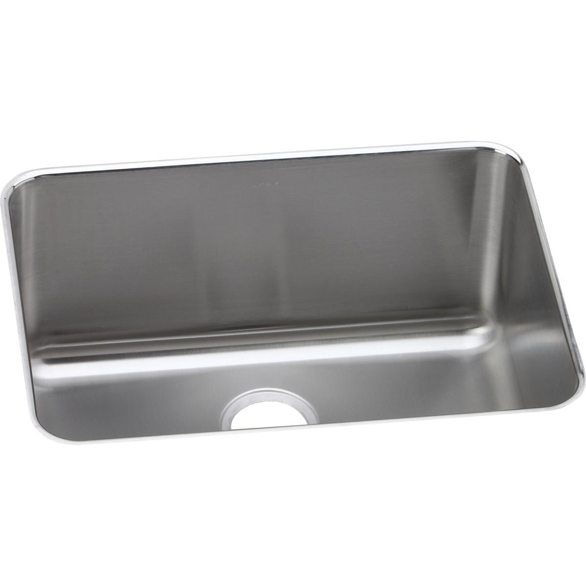 Lustrous Satin Stainless Steel Single Bowl Undermount Kitchen Sink