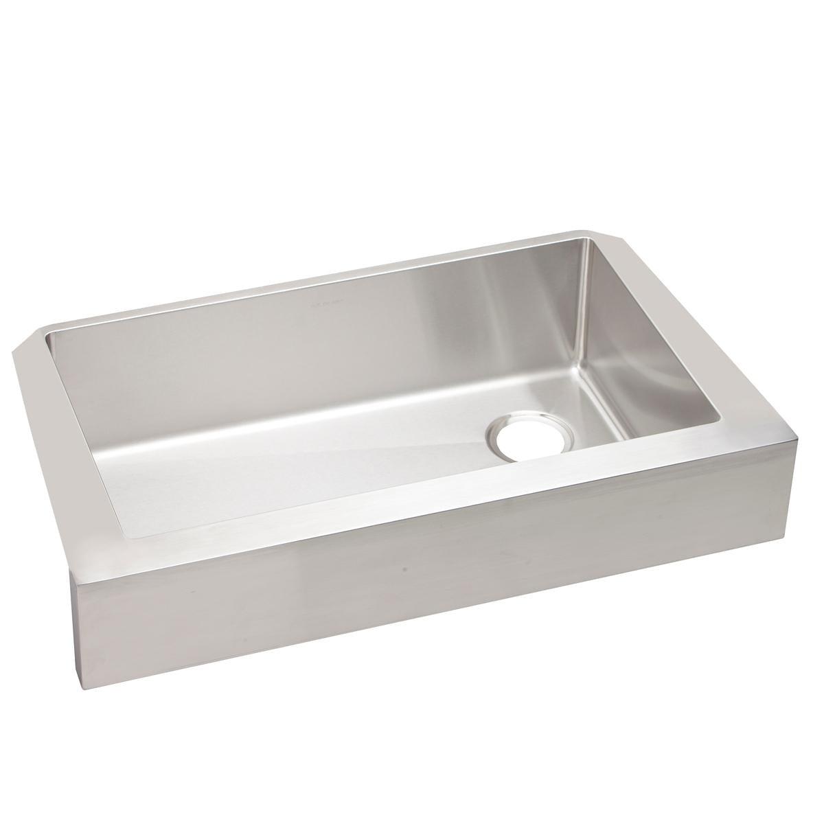 Crosstown 36" Satin Stainless Steel Farmhouse Kitchen Sink