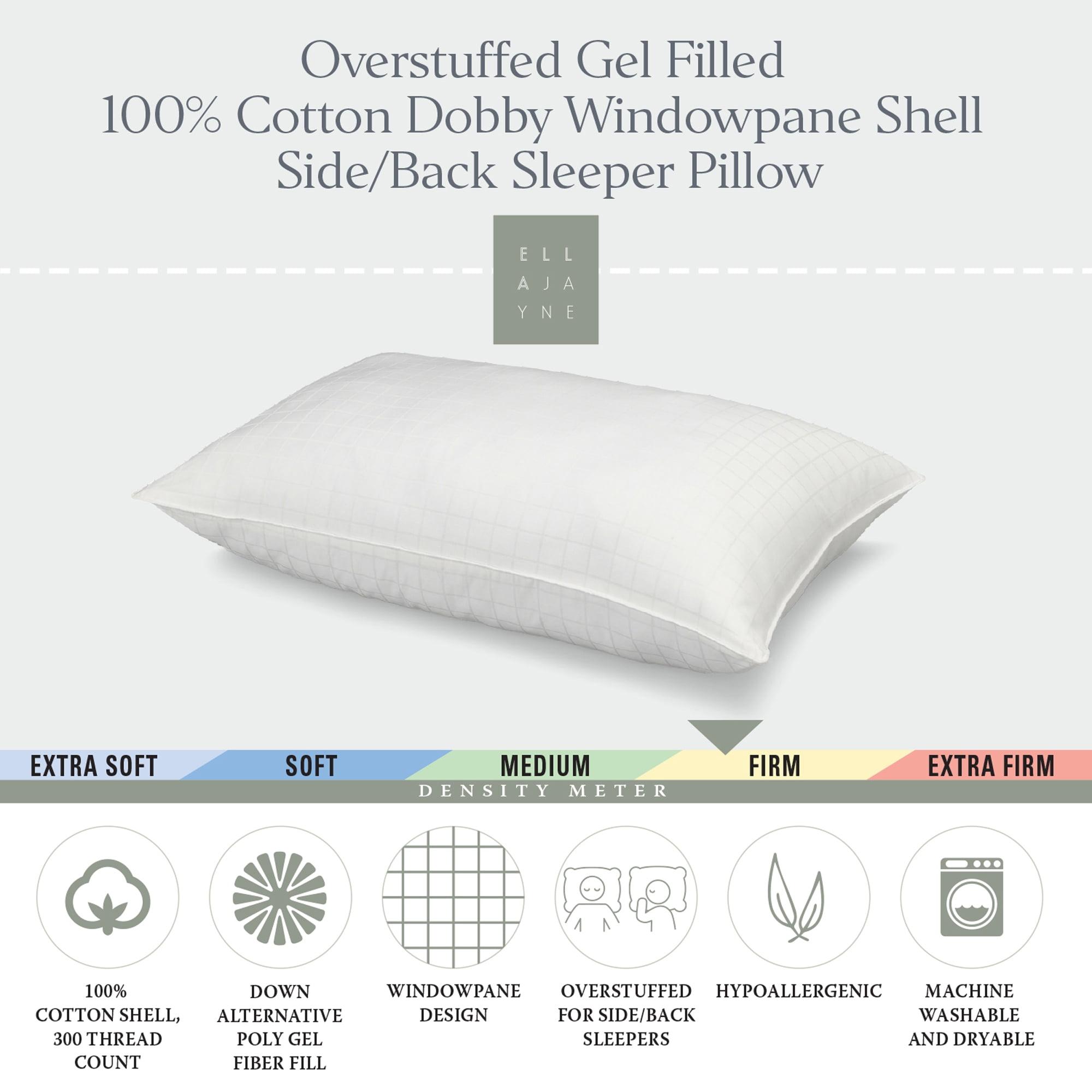 Ella Jayne 100% Cotton Dobby-Box Shell Firm Back/Side Sleeper Down Alternative Pillow - Standard