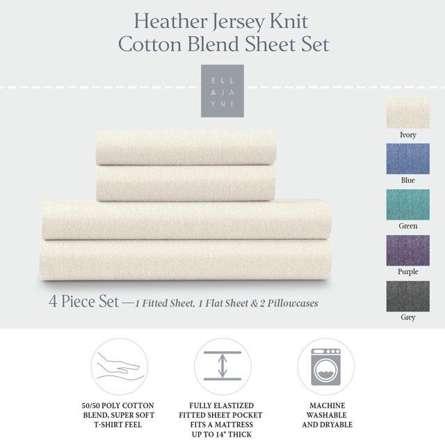 Ella Jayne Home Ella Jayne Jersey 4-Piece Sheet Set