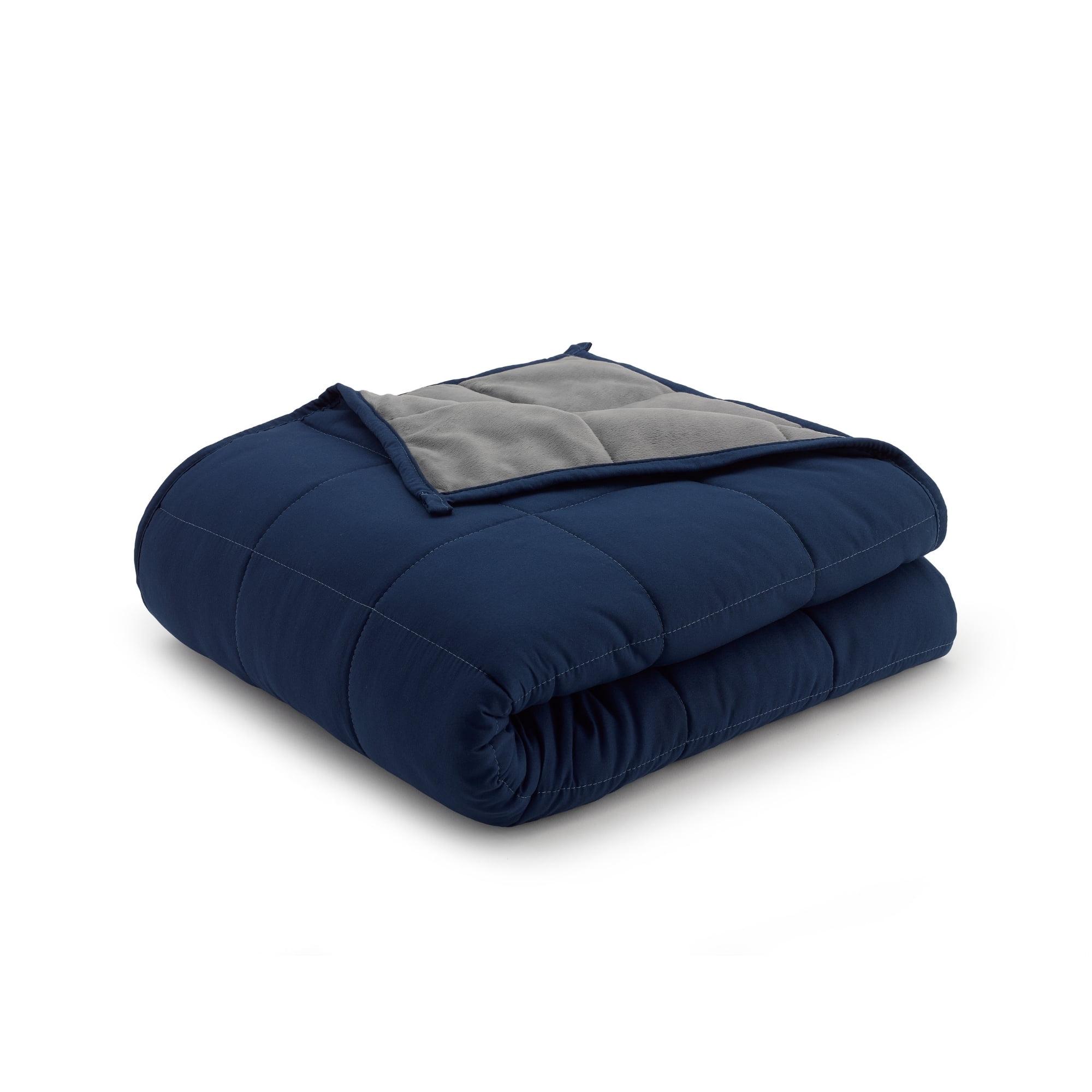 Ella Jayne Weighted Blanket, 15lb  -  Grey/Navy  -  15 lb