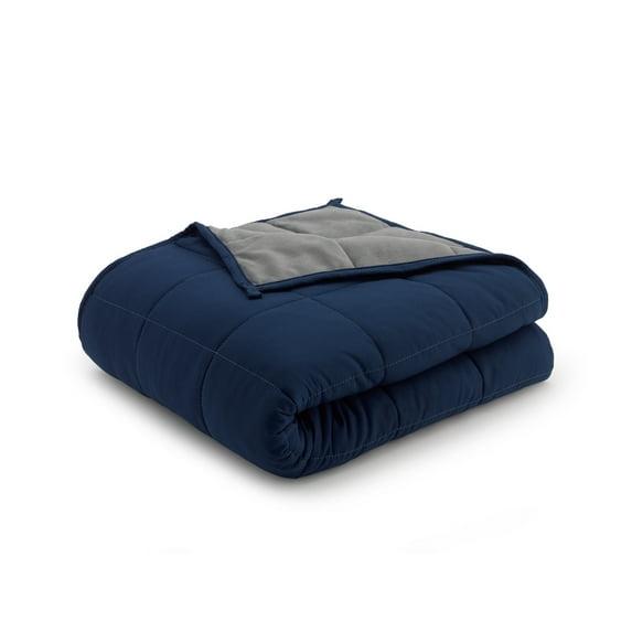 Ella Jayne Weighted Blanket, 15lb  -  Grey/Navy  -  15 lb