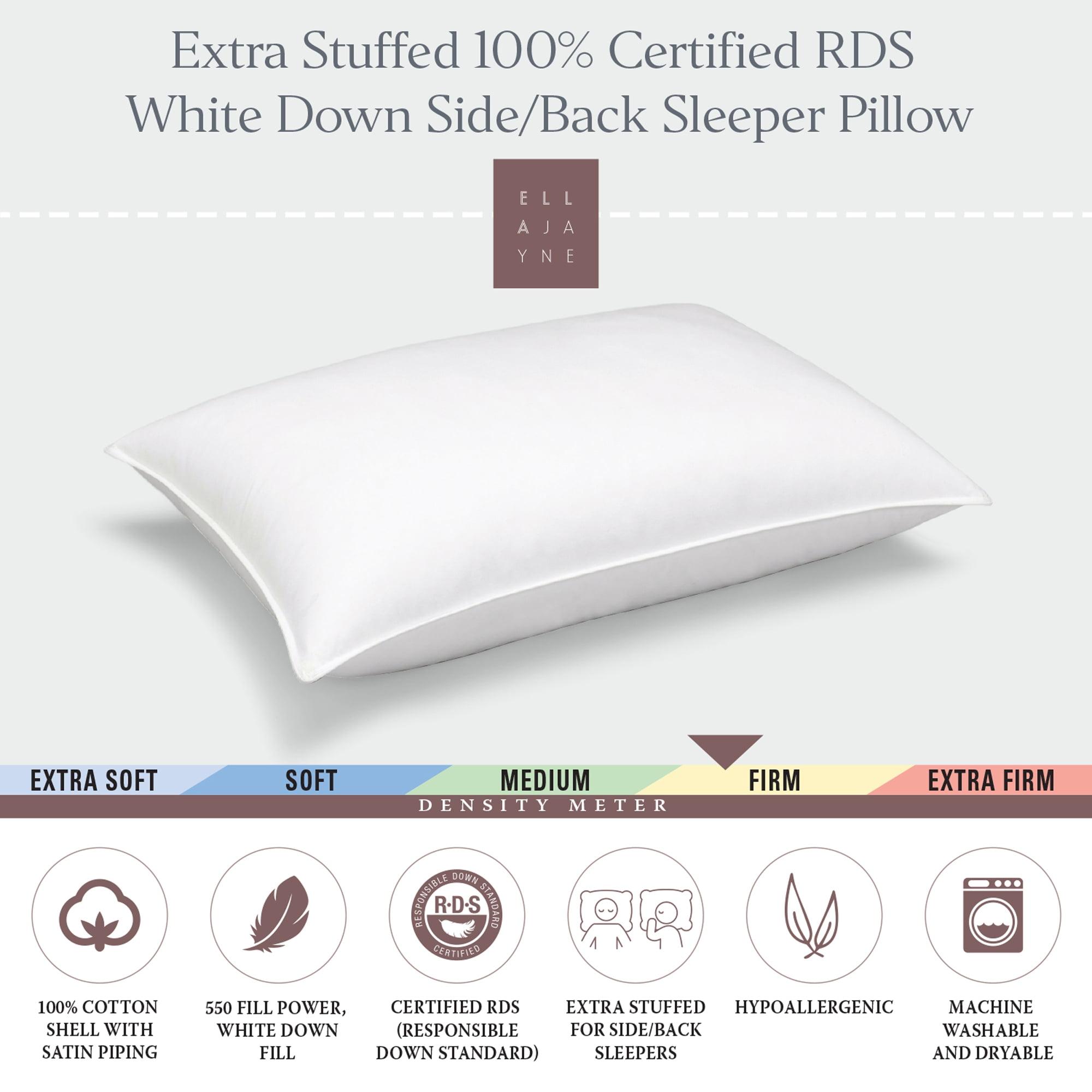 King Size White Down Cotton Shell Pillow