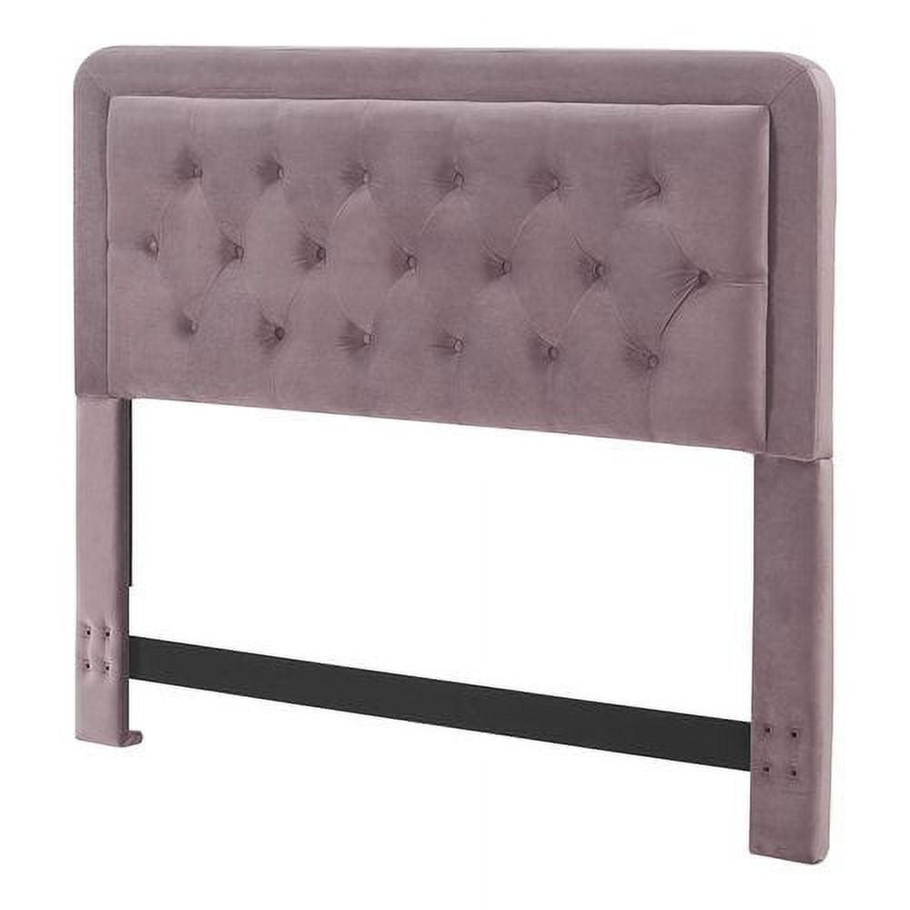 Amery Elle Décor Diamond Stitched Tufted Headboard with Padded Button-Tufting