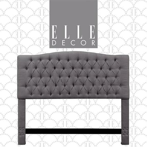 Elle Decor Celeste Tufted Upholstered Padded Headboard with Contemporary Button Tufting & Reviews | Wayfair