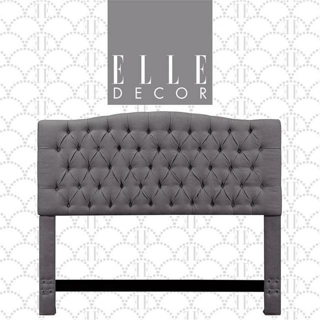 Elle Decor Celeste Tufted Upholstered Padded Headboard with Contemporary Button Tufting & Reviews | Wayfair