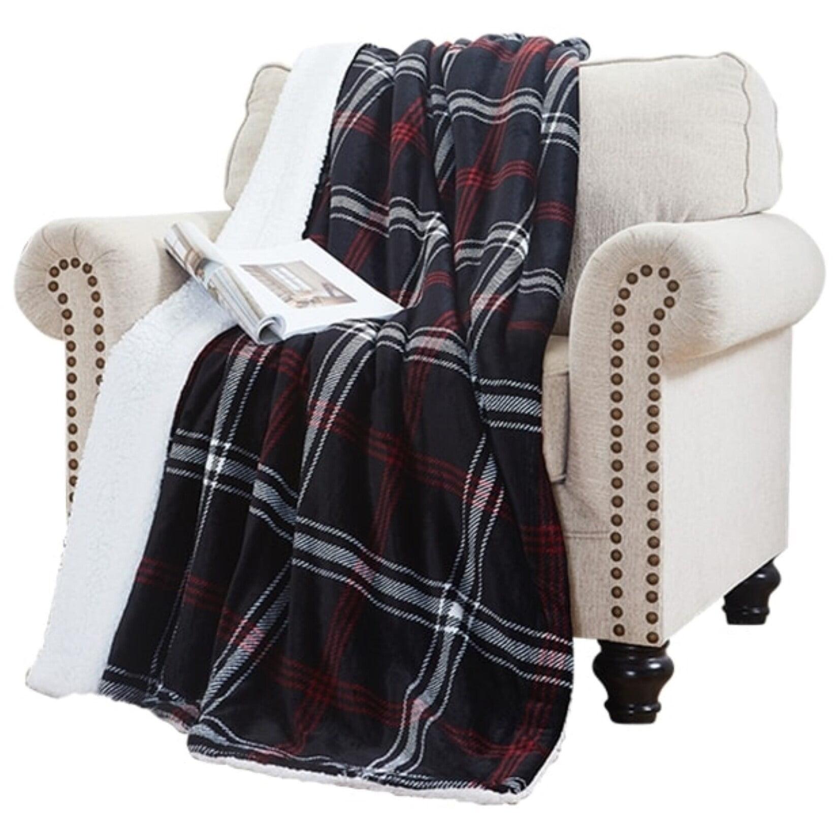 Queen Reversible Sherpa Fleece Electric Winter Blanket