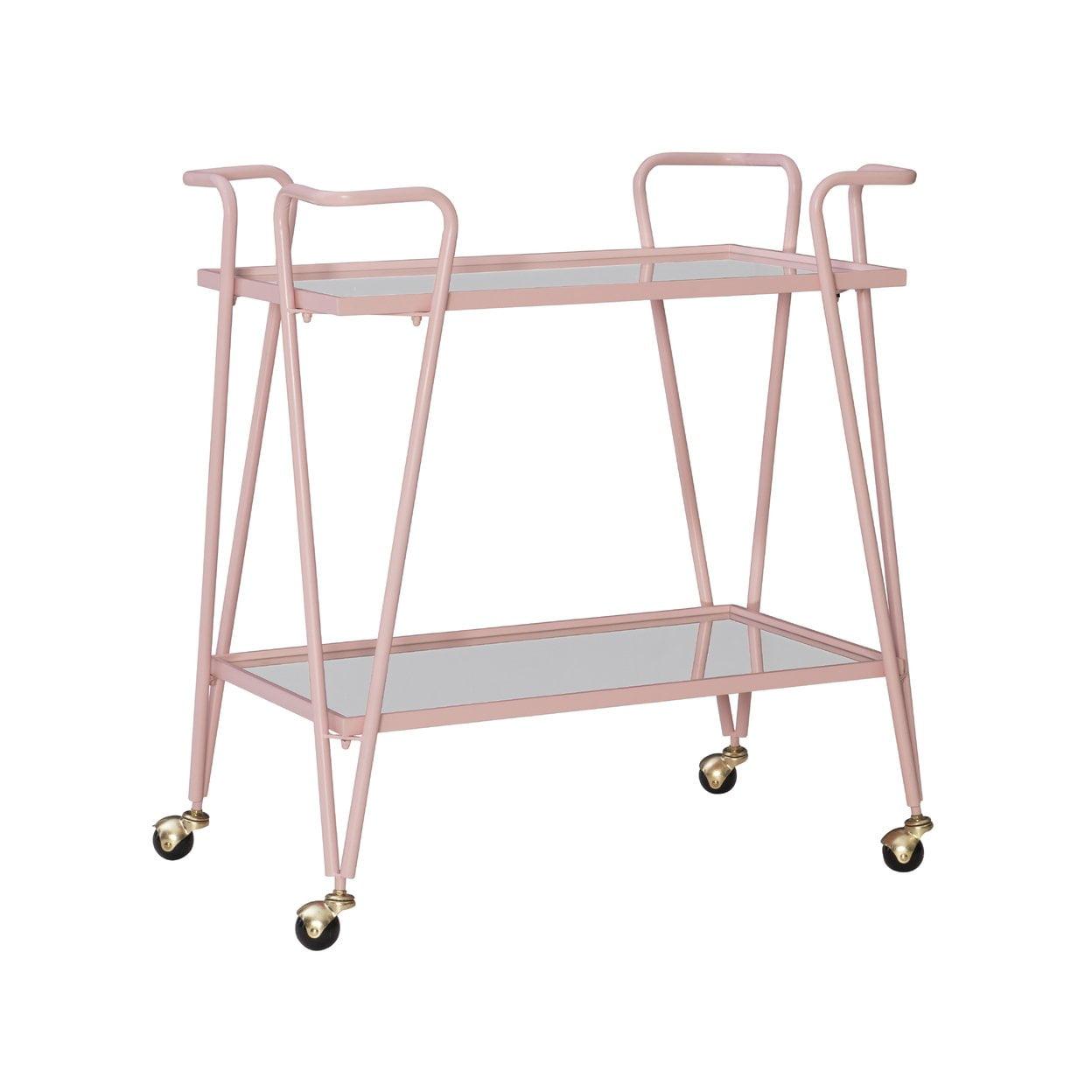 Ellie Steel/Mirror Bar Cart