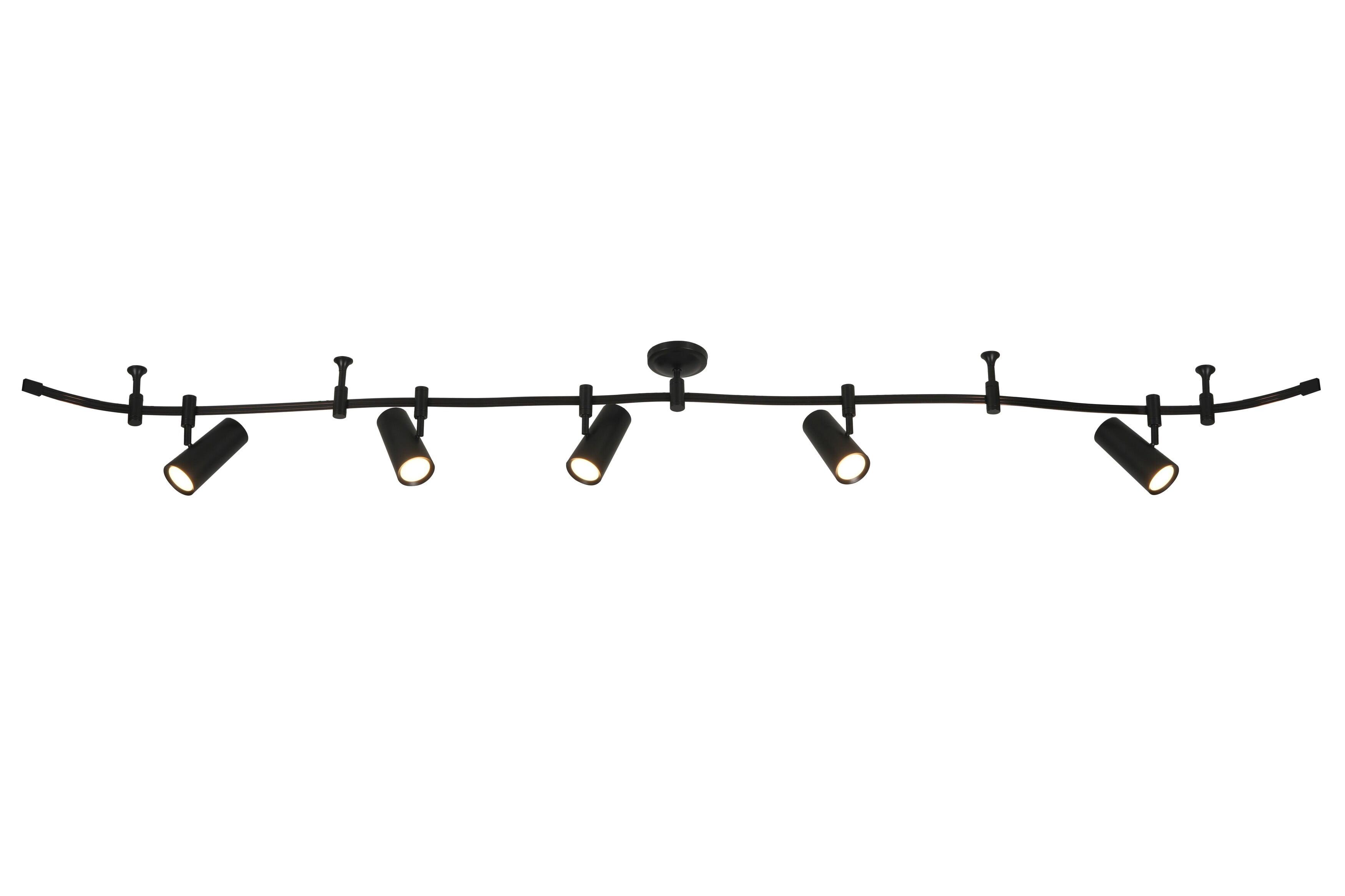 Ellipse 5-Light LED Flex Track - Black