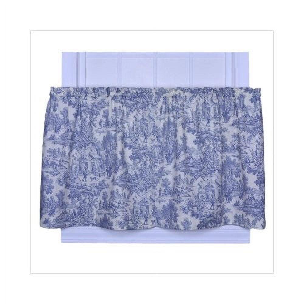 Victoria Park Blue Cotton Room Darkening Rod Pocket Curtains