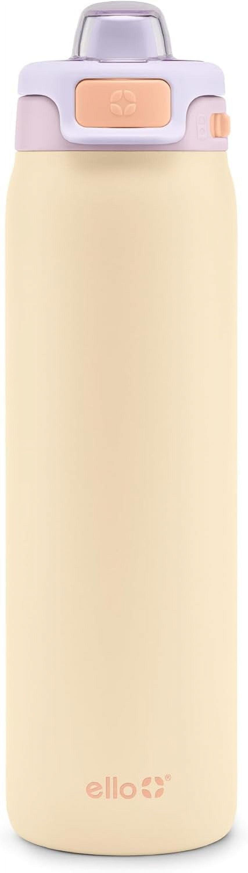 Ello Pop and Fill 22oz Stainless Steel Water Bottle Peach