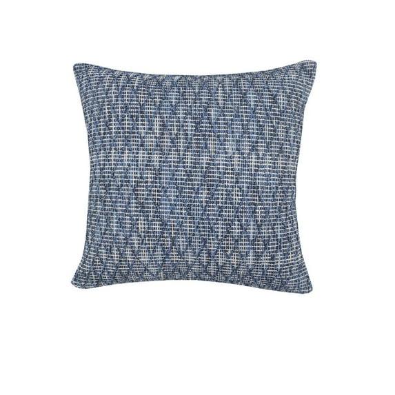 Elm & Oak Moderno Tradicional Azul Diamante Almohada de Tiro Geométrico