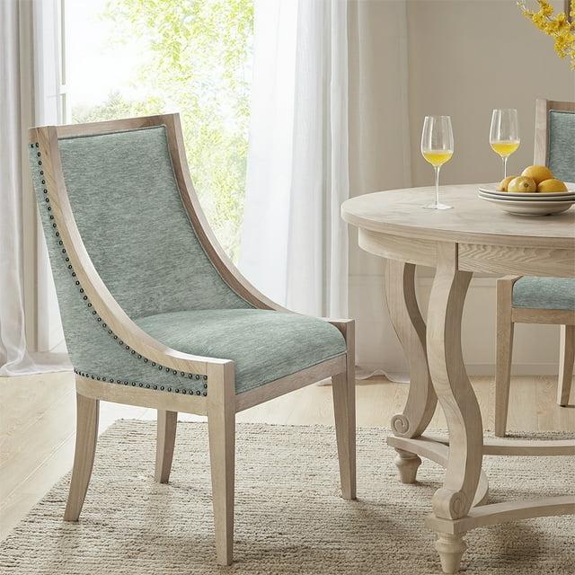Martha Stewart Martha Stewart Elmcrest Farmhouse Dining Chair With Nailhead Trim & Sinuous Spring Support, Fully Assembled