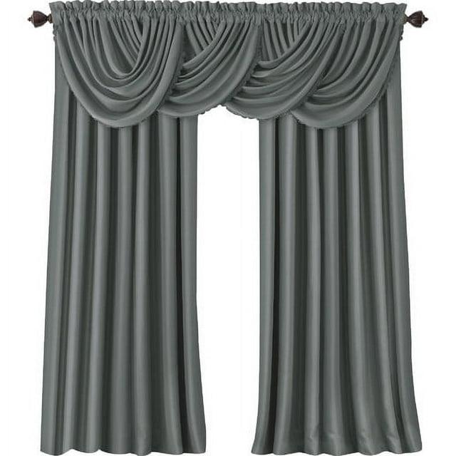 All Seasons Single Blackout Window Curtain Panel - 52" x 95" - Black - Elrene Home Fashions