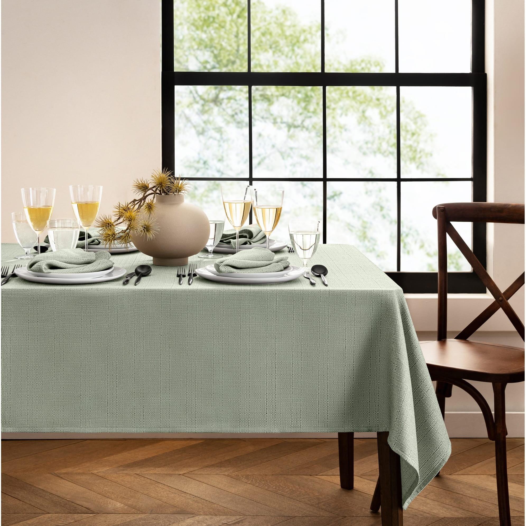 Latitude Run® Avo Solid Texture Water And Stain Resistant 52 x 52 Square Tablecloth