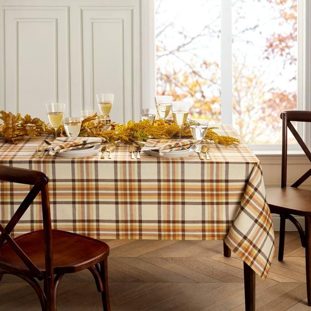 Russet Harvest Woven Plaid Tablecloth - Multicolor - 60x120 - Elrene Home Fashions