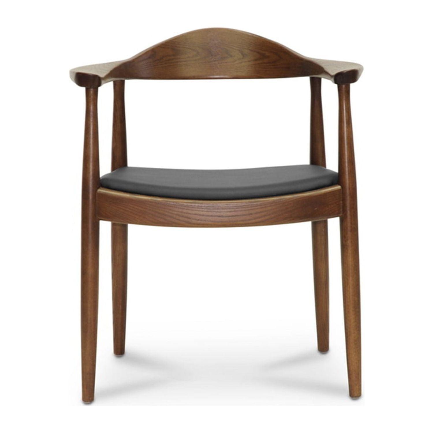 Embick Mid-Century Modern Dining Chair - Brown - Baxton Studio