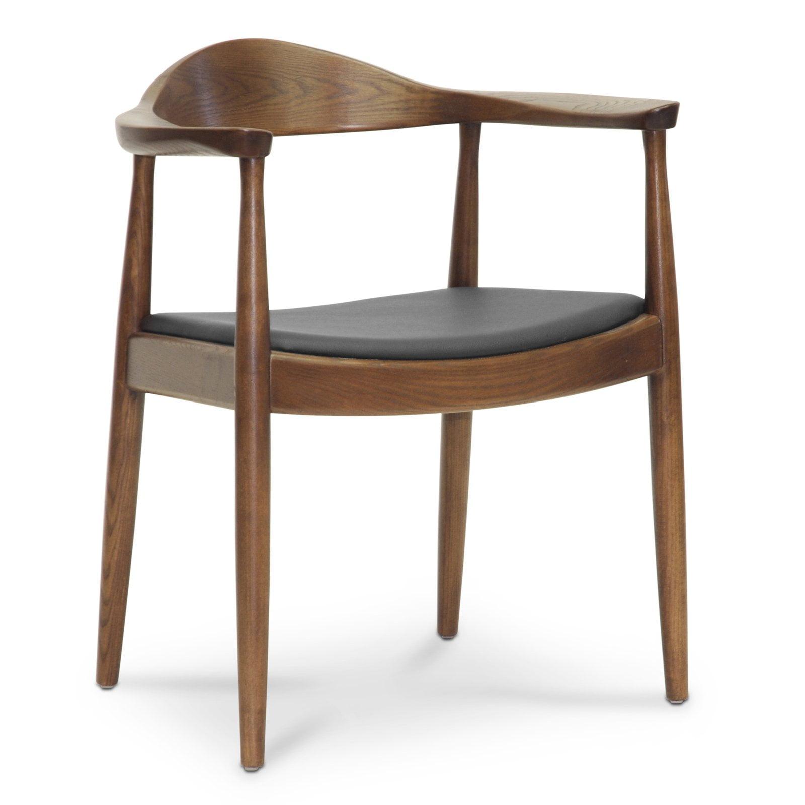 Embick Mid-Century Modern Dining Chair - Brown - Baxton Studio