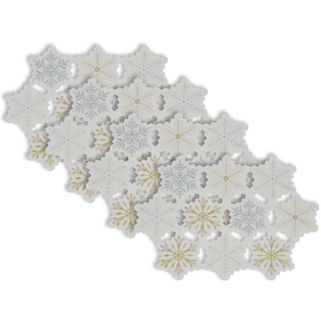 Embroidered Snowflake Placemat (Set of 4)