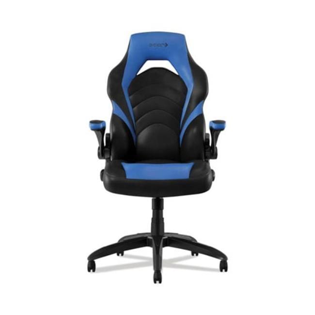 Emerge Blue and Black Bonded Leather Gaming Chair