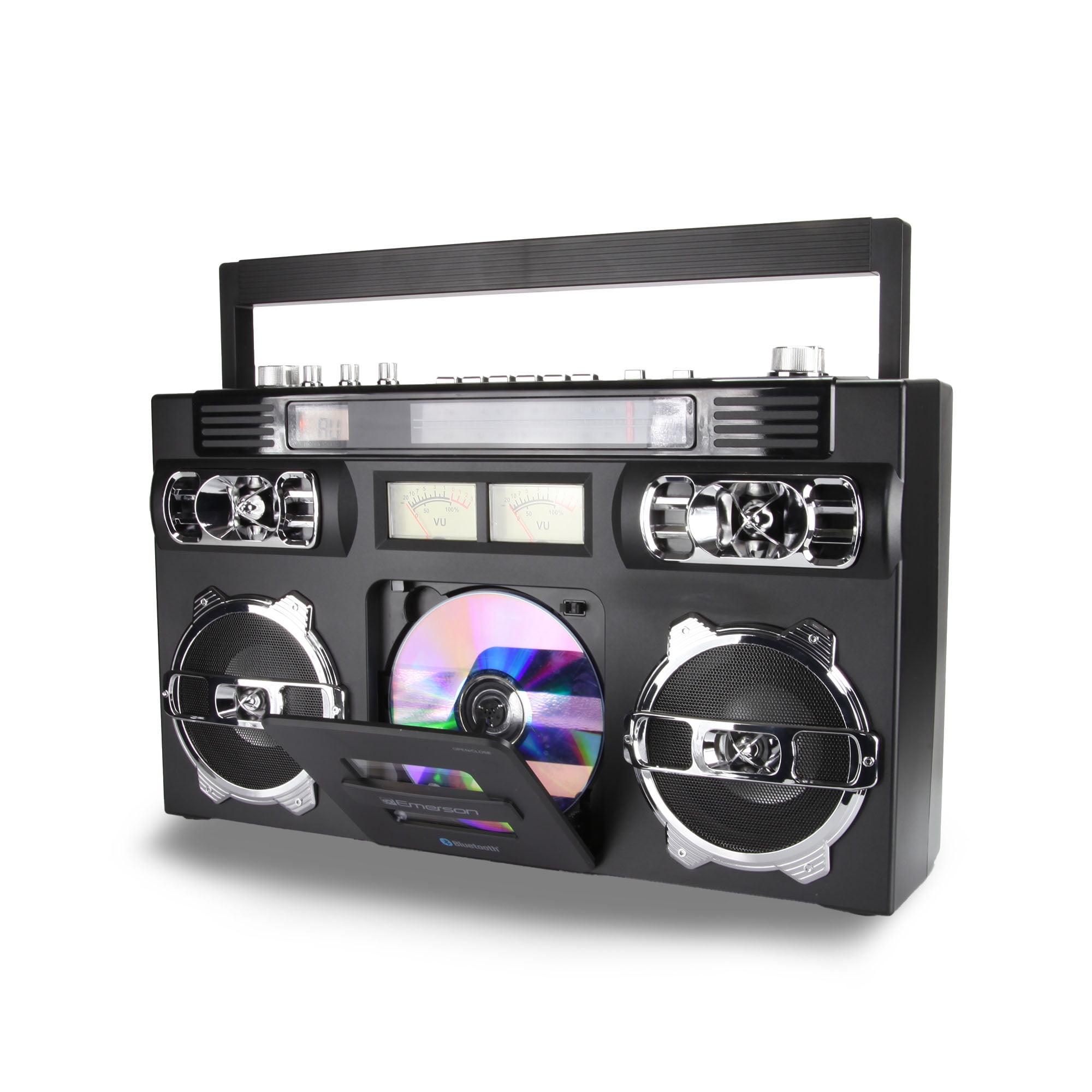 Emerson® Bluetooth® CD/Radio Retro Boom Box, Black, EPB-3004