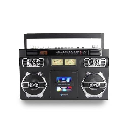 Emerson® Bluetooth® CD/Radio Retro Boom Box, Black, EPB-3004