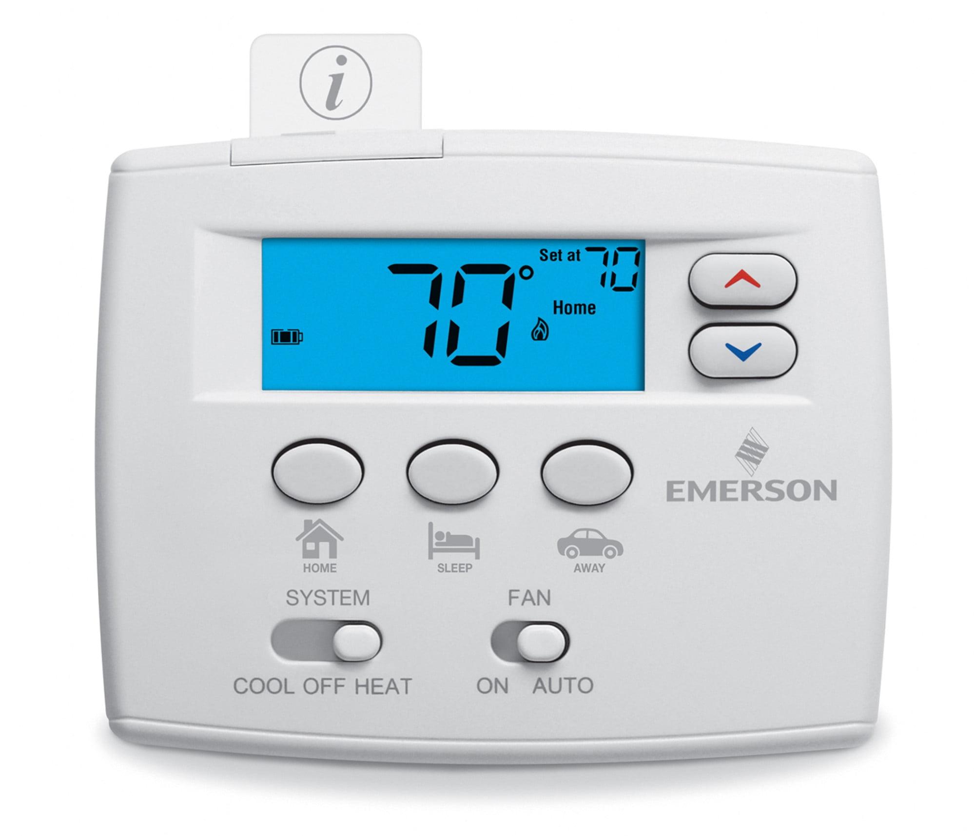 Emerson White Digital Low Voltage Thermostat with Touchscreen