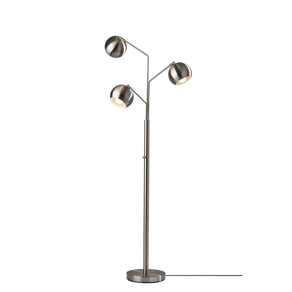 Brooks Metal Triple Head Floor Lamp (68")