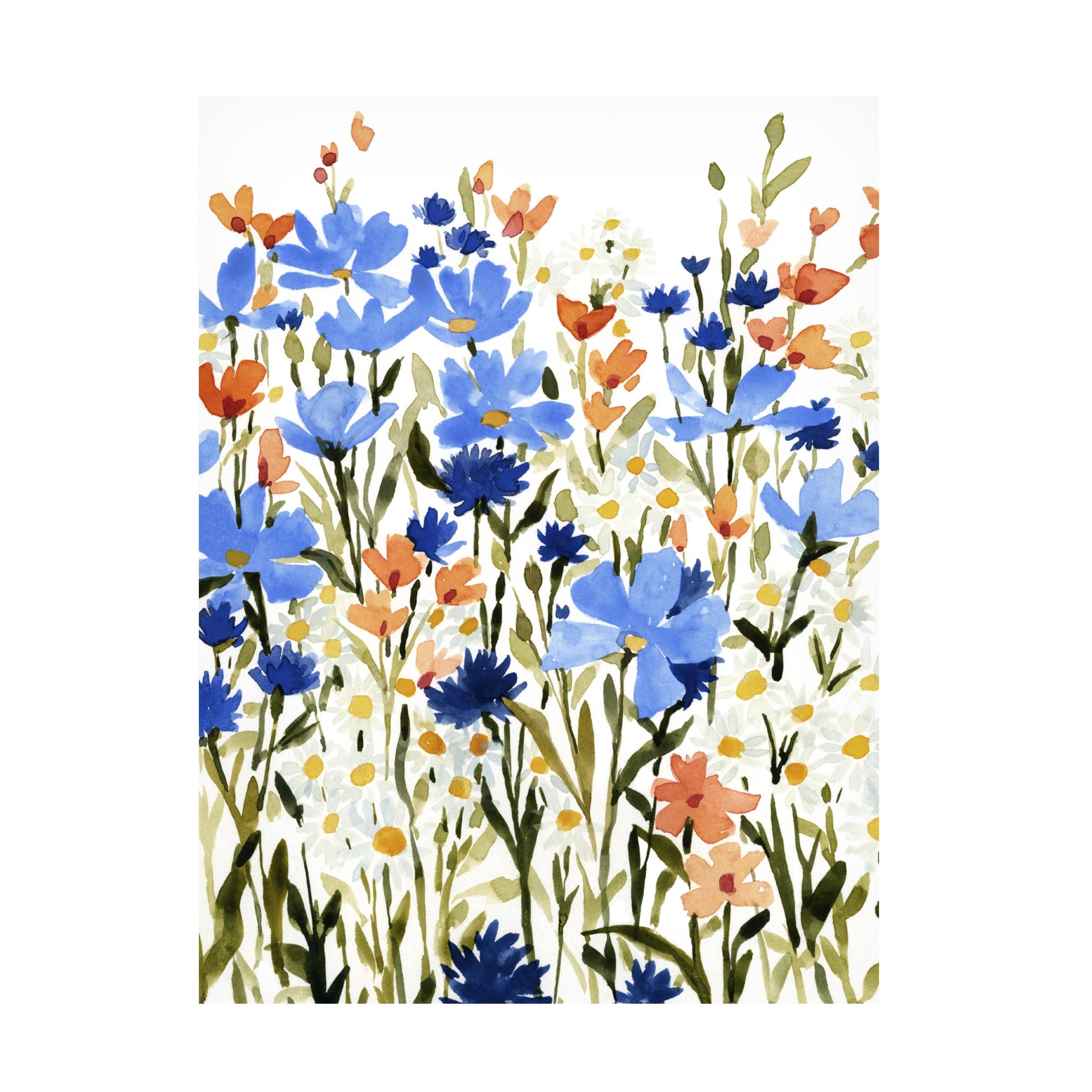 " Bright Wildflower Medley II " by Emma Caroline