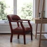 Emma and Oliver Oxblood Vinyl Luxurious Conference Chair